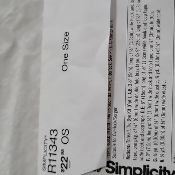 Simplicity Doll Clothes Pattern - Picture 4 of 4